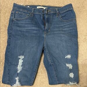 Levi’s Women's Distressed High Rise Super Skinny Jeans